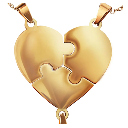 Lié à Vie - Collier puzzle famille personnalisé