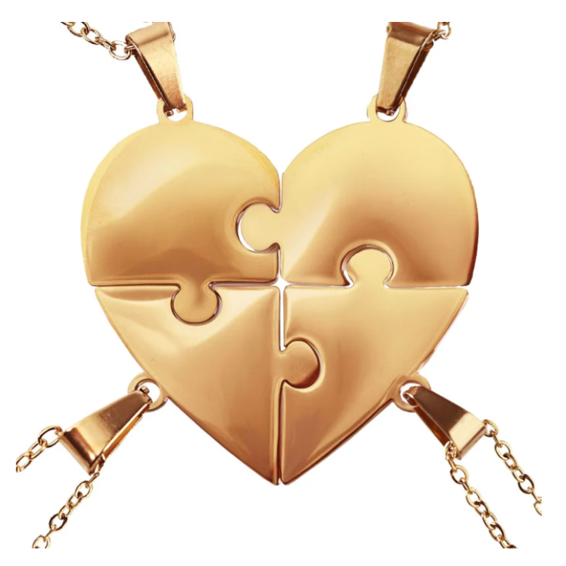 Lié à Vie - Collier puzzle famille personnalisé