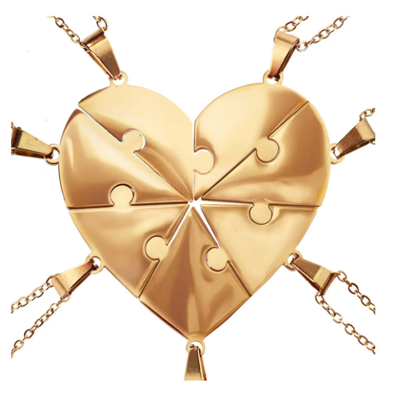 Lié à Vie - Collier puzzle famille personnalisé