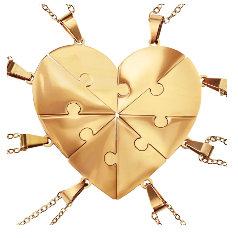 Lié à Vie - Collier puzzle famille personnalisé