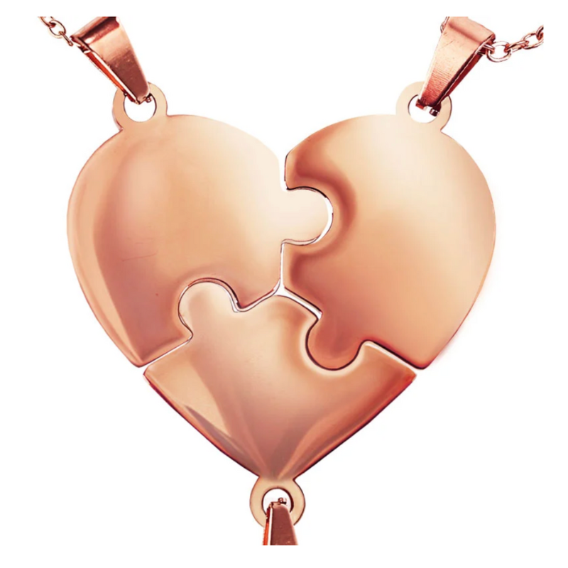 Lié à Vie - Collier puzzle famille personnalisé