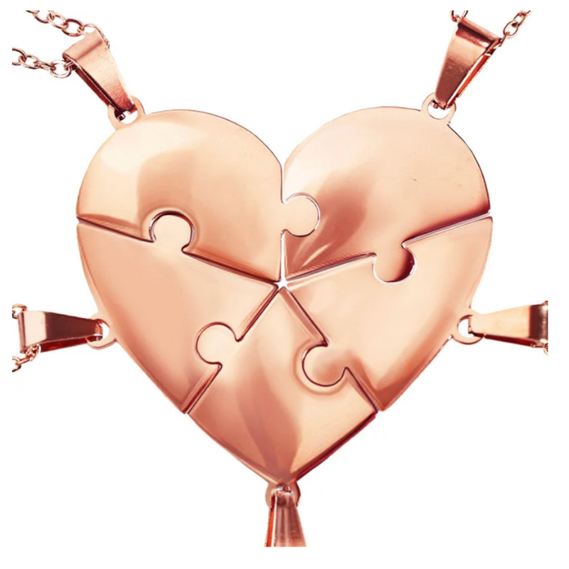 Lié à Vie - Collier puzzle famille personnalisé